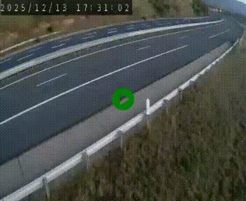 <h2>Caméra autoroutière France - A75, Engayresque, entre Millau et Séverac-le-Chateau, en direction de Montpellier</h2>