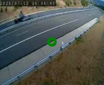 <h2>Caméra autoroutière France - A75, Engayresque, entre Millau et Séverac-le-Chateau, en direction de Montpellier</h2>