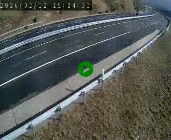 Caméra autoroute A75 à hauteur de la sortie 42 (Rodez, Laissac, Aire de l'Auvergne) située sur la commune d'Auberoques, près de Sévérac-le-Château