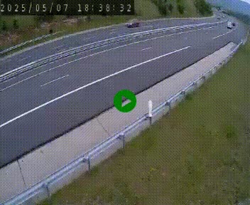 Caméra autoroutière France - A75, Engayresque, entre Millau et Séverac-le-Chateau, en direction de Montpellier