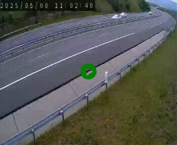 Caméra autoroutière France - A75, Engayresque, entre Millau et Séverac-le-Chateau, en direction de Montpellier