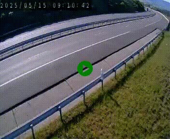 Caméra autoroutière France - A75, Engayresque, entre Millau et Séverac-le-Chateau, en direction de Montpellier