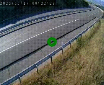 Caméra autoroute A75 à hauteur de la sortie 42 (Rodez, Laissac, Aire de l'Auvergne) située sur la commune d'Auberoques, près de Sévérac-le-Château