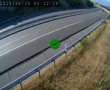 Caméra autoroute A75 à hauteur de la sortie 42 (Rodez, Laissac, Aire de l'Auvergne) située sur la commune d'Auberoques, près de Sévérac-le-Château
