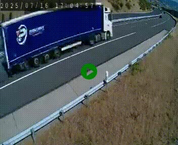 Caméra autoroutière France - A75, Engayresque, entre Millau et Séverac-le-Chateau, en direction de Montpellier