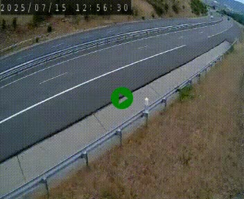 Caméra autoroutière France - A75, Engayresque, entre Millau et Séverac-le-Chateau, en direction de Montpellier