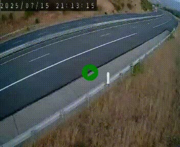 Caméra autoroutière France - A75, Engayresque, entre Millau et Séverac-le-Chateau, en direction de Montpellier