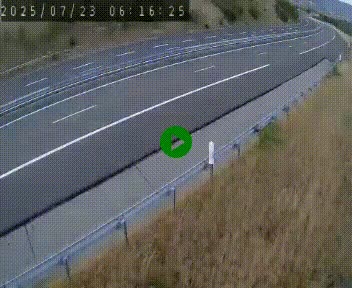 Caméra autoroutière France - A75, Engayresque, entre Millau et Séverac-le-Chateau, en direction de Montpellier
