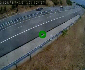 Caméra autoroutière France - A75, Engayresque, entre Millau et Séverac-le-Chateau, en direction de Montpellier