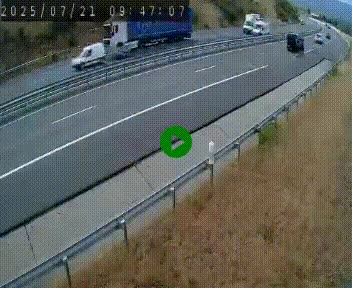 Caméra autoroutière France - A75, Engayresque, entre Millau et Séverac-le-Chateau, en direction de Montpellier