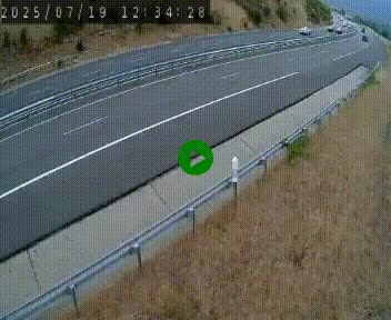 Caméra autoroutière France - A75, Engayresque, entre Millau et Séverac-le-Chateau, en direction de Montpellier