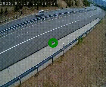 Caméra autoroutière France - A75, Engayresque, entre Millau et Séverac-le-Chateau, en direction de Montpellier