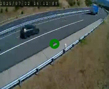 Caméra autoroutière France - A75, Engayresque, entre Millau et Séverac-le-Chateau, en direction de Montpellier