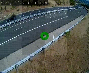 Caméra autoroutière France - A75, Engayresque, entre Millau et Séverac-le-Chateau, en direction de Montpellier