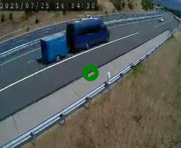 Caméra autoroutière France - A75, Engayresque, entre Millau et Séverac-le-Chateau, en direction de Montpellier