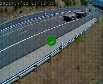 Caméra autoroutière France - A75, Engayresque, entre Millau et Séverac-le-Chateau, en direction de Montpellier
