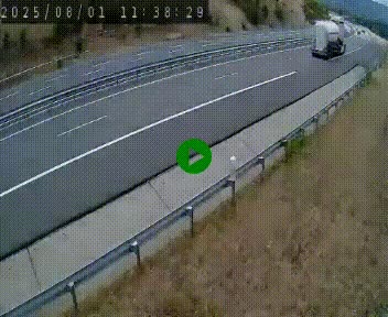Caméra autoroutière France - A75, Engayresque, entre Millau et Séverac-le-Chateau, en direction de Montpellier