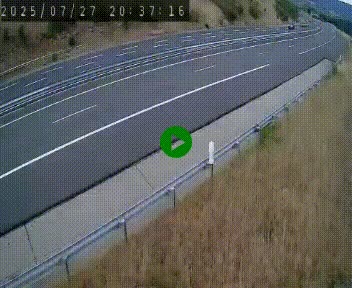 Caméra autoroutière France - A75, Engayresque, entre Millau et Séverac-le-Chateau, en direction de Montpellier
