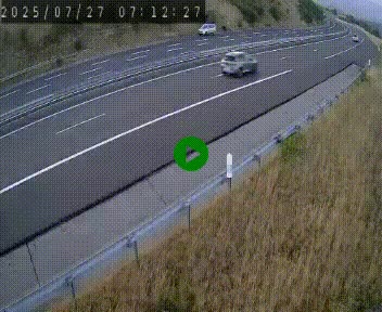 Caméra autoroutière France - A75, Engayresque, entre Millau et Séverac-le-Chateau, en direction de Montpellier