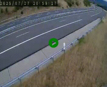 Caméra autoroutière France - A75, Engayresque, entre Millau et Séverac-le-Chateau, en direction de Montpellier