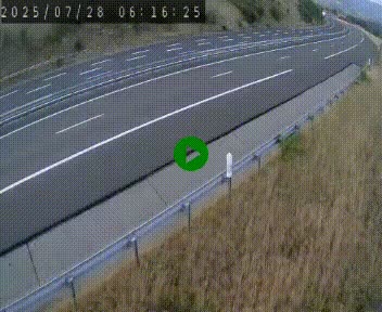 Caméra autoroutière France - A75, Engayresque, entre Millau et Séverac-le-Chateau, en direction de Montpellier