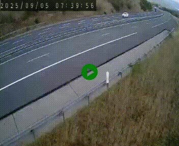 Caméra autoroutière France - A75, Engayresque, entre Millau et Séverac-le-Chateau, en direction de Montpellier