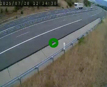 Caméra autoroutière France - A75, Engayresque, entre Millau et Séverac-le-Chateau, en direction de Montpellier