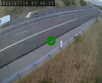 Caméra autoroutière France - A75, Engayresque, entre Millau et Séverac-le-Chateau, en direction de Montpellier