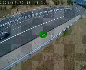 Caméra autoroutière France - A75, Engayresque, entre Millau et Séverac-le-Chateau, en direction de Montpellier