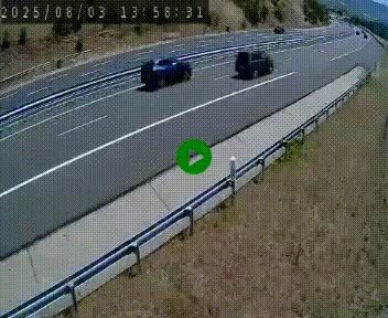 Caméra autoroutière France - A75, Engayresque, entre Millau et Séverac-le-Chateau, en direction de Montpellier
