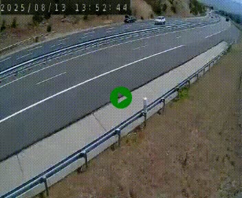 Caméra autoroutière France - A75, Engayresque, entre Millau et Séverac-le-Chateau, en direction de Montpellier