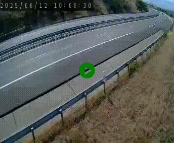 Caméra autoroutière France - A75, Engayresque, entre Millau et Séverac-le-Chateau, en direction de Montpellier