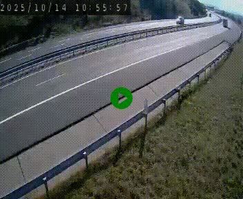 Caméra autoroute A75 à hauteur de la sortie 42 (Rodez, Laissac, Aire de l'Auvergne) située sur la commune d'Auberoques, près de Sévérac-le-Château