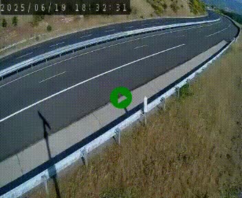 <h2>Caméra autoroutière France - A75, Engayresque, entre Millau et Séverac-le-Chateau, en direction de Montpellier</h2>