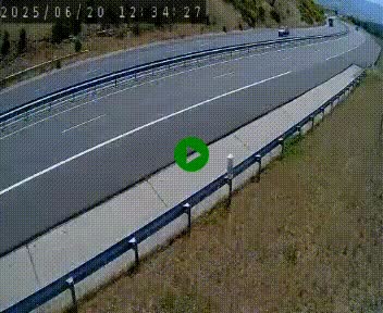 <h2>Caméra autoroute A75 à hauteur de la sortie 42 (Rodez, Laissac, Aire de l'Auvergne) située sur la commune d'Auberoques, près de Sévérac-le-Château</h2>