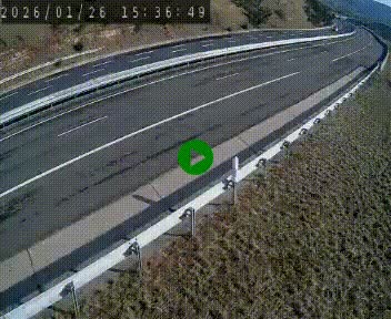 <h2>Caméra autoroute A75 à hauteur de la sortie 42 (Rodez, Laissac, Aire de l'Auvergne) située sur la commune d'Auberoques, près de Sévérac-le-Château</h2>