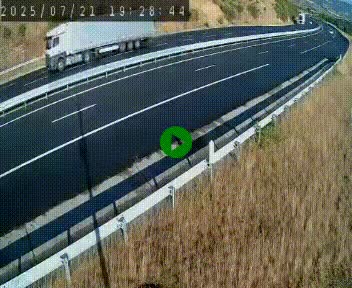 <h2>Caméra autoroute A75 à hauteur de la sortie 42 (Rodez, Laissac, Aire de l'Auvergne) située sur la commune d'Auberoques, près de Sévérac-le-Château</h2>