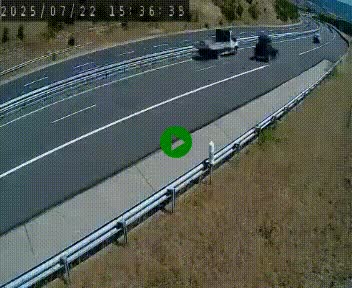 <h2>Caméra autoroutière France - A75, Engayresque, entre Millau et Séverac-le-Chateau, en direction de Montpellier</h2>