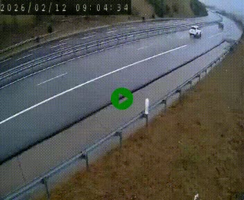 <h2>Caméra autoroute A75 à hauteur de la sortie 42 (Rodez, Laissac, Aire de l'Auvergne) située sur la commune d'Auberoques, près de Sévérac-le-Château</h2>