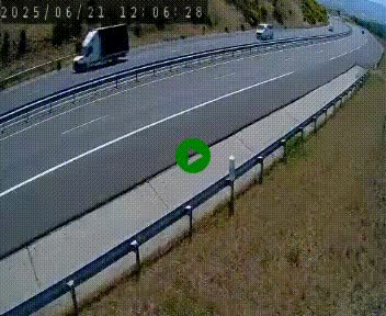 <h2>Caméra autoroutière France - A75, Engayresque, entre Millau et Séverac-le-Chateau, en direction de Montpellier</h2>