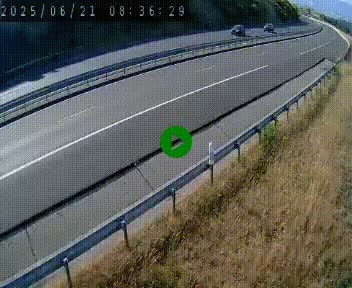 <h2>Caméra autoroute A75 à hauteur de la sortie 42 (Rodez, Laissac, Aire de l'Auvergne) située sur la commune d'Auberoques, près de Sévérac-le-Château</h2>