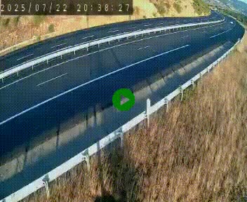 <h2>Caméra autoroute A75 à hauteur de la sortie 42 (Rodez, Laissac, Aire de l'Auvergne) située sur la commune d'Auberoques, près de Sévérac-le-Château</h2>