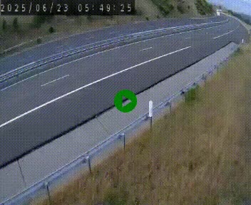 <h2>Caméra autoroutière France - A75, Engayresque, entre Millau et Séverac-le-Chateau, en direction de Montpellier</h2>