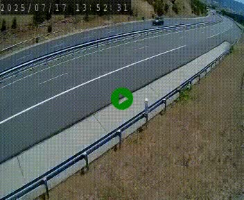 <h2>Caméra autoroutière France - A75, Engayresque, entre Millau et Séverac-le-Chateau, en direction de Montpellier</h2>