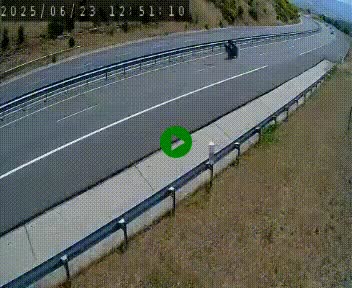 <h2>Caméra autoroutière France - A75, Engayresque, entre Millau et Séverac-le-Chateau, en direction de Montpellier</h2>