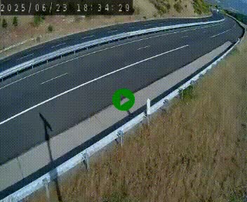 <h2>Caméra autoroute A75 à hauteur de la sortie 42 (Rodez, Laissac, Aire de l'Auvergne) située sur la commune d'Auberoques, près de Sévérac-le-Château</h2>