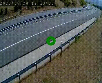 <h2>Caméra autoroute A75 à hauteur de la sortie 42 (Rodez, Laissac, Aire de l'Auvergne) située sur la commune d'Auberoques, près de Sévérac-le-Château</h2>