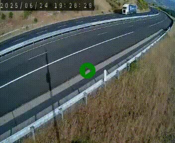 <h2>Caméra autoroute A75 à hauteur de la sortie 42 (Rodez, Laissac, Aire de l'Auvergne) située sur la commune d'Auberoques, près de Sévérac-le-Château</h2>