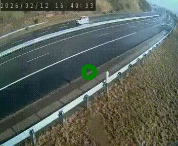 <h2>Caméra autoroute A75 à hauteur de la sortie 42 (Rodez, Laissac, Aire de l'Auvergne) située sur la commune d'Auberoques, près de Sévérac-le-Château</h2>