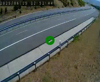 <h2>Caméra autoroute A75 à hauteur de la sortie 42 (Rodez, Laissac, Aire de l'Auvergne) située sur la commune d'Auberoques, près de Sévérac-le-Château</h2>